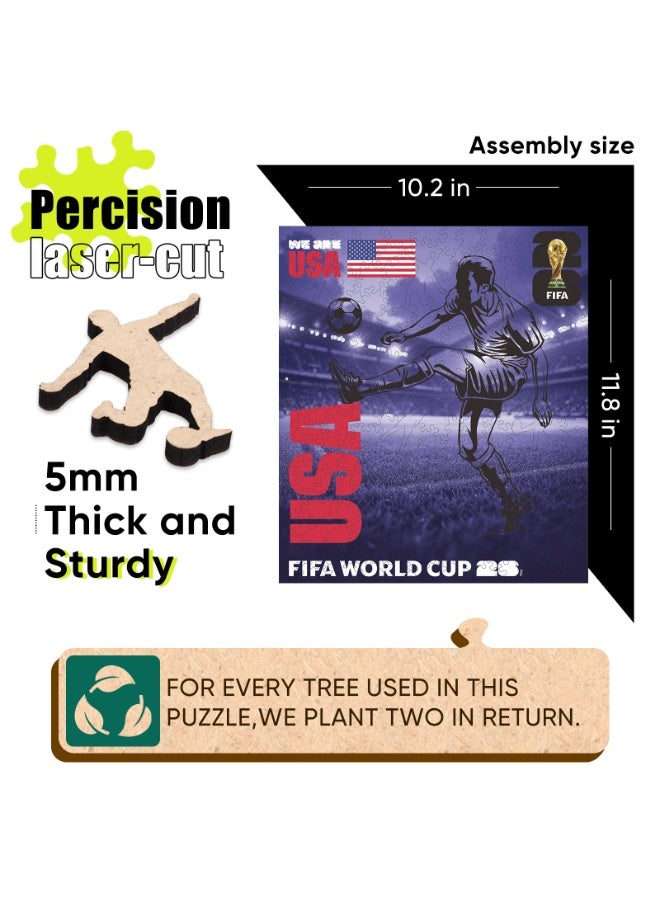 FIFA World Cup FIFA Official Licensed World Cup 26 - USA National Pride Stadium Puzzle - 200 Pieces - Image 4